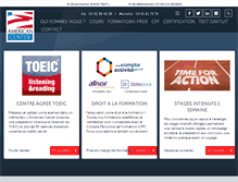 Tablet Screenshot of americancenter.fr